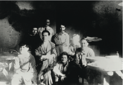 Bauhaus School members, historic photo